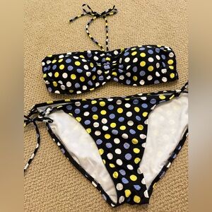 women’s polka dot halter top bikini set - OP!
